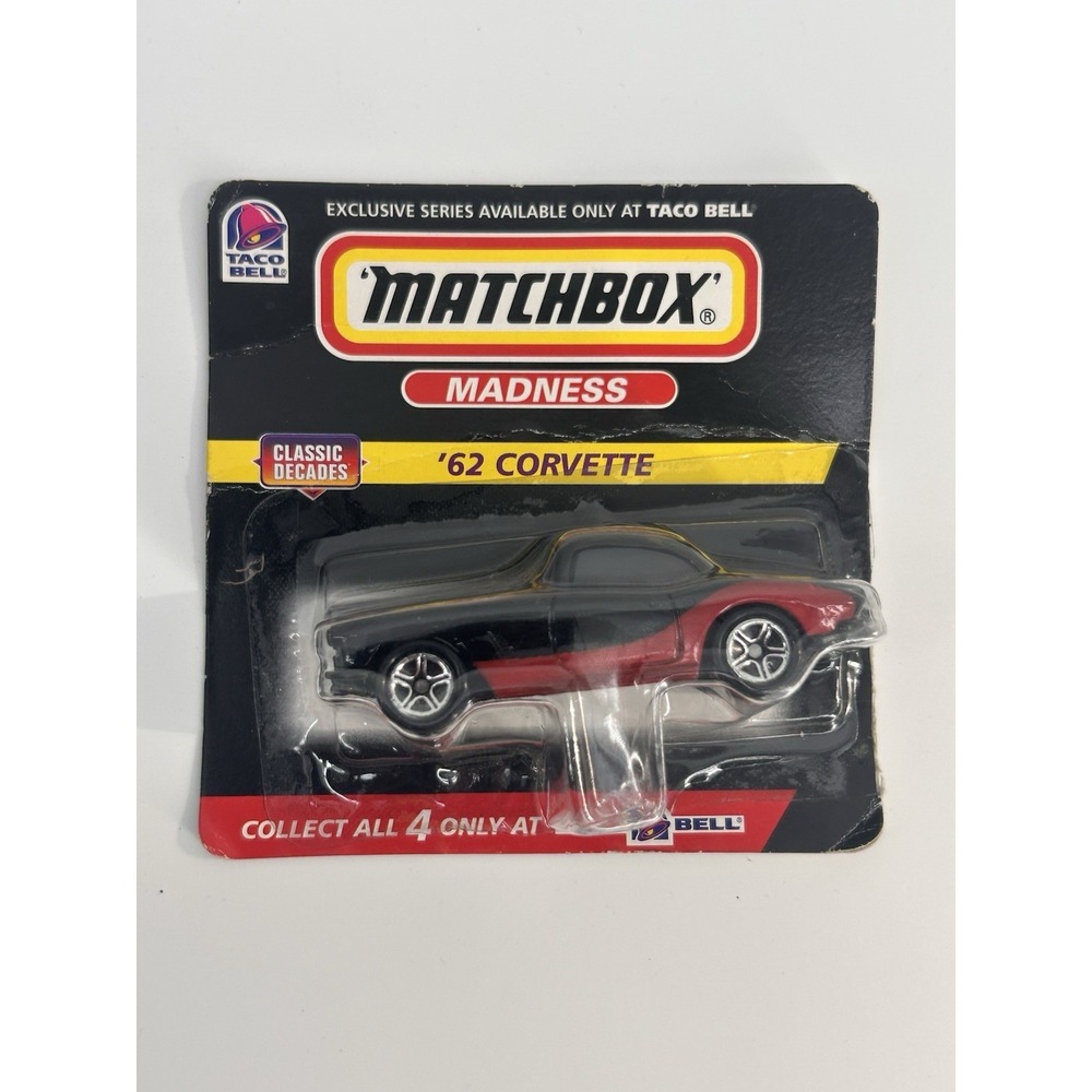 Vintage Matchbox Madness Classic Decades '62 Corvette Exclusive Only Taco Bell